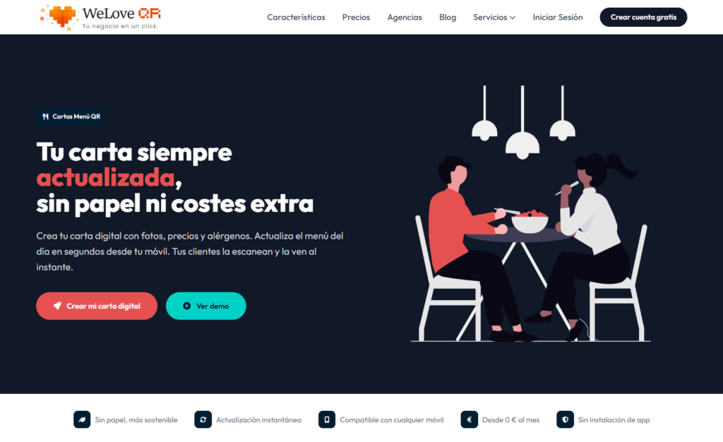 Menú QR Gratis para bares y restaurantes