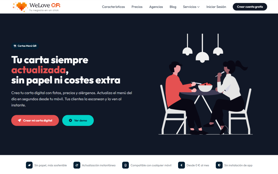 Menú QR Gratis para bares y restaurantes